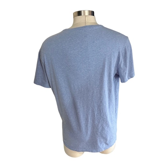 Polo Ralph Lauren Smoky Blue & Navy Pony Short Sleeve T-Shirt Sz XL 100% Cotton - Picture 4 of 12